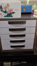 得力（deli）5层带锁手拉办公桌书桌桌面收纳盒文件柜收纳柜抽屉式储物柜资料柜带索引标签试卷学科分类灰色 实拍图