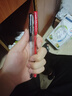uni三菱 uni-ball UM-100中性笔2黑1红高颜值0.5mm签字笔商务学生考试刷题专用水笔水性笔 3支 实拍图