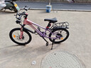 凤凰山地自行车男女变速山地车碟刹青少年儿童自行车学生单车 星际 粉紫【变速】后座+LED灯+辐条轮 20寸【适合125-160cm】 实拍图