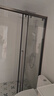 东鹏三联动淋浴房淋浴隔断小户型卫生间干湿分离玻璃隔断可下沉式 1.3-1.39米|高2米 极窄边框 边框颜色可选，枪灰/雅黑/亮银 实拍图