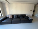 美柏真皮大黑牛沙发意式极简全真皮沙发客厅头层牛皮黑色豆腐块皮沙发 三人位3.6米【颜色可选】 V-uitra【透气全青皮】 实拍图