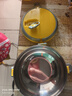 【带饭必备】饭盒带盖上班族保温密封饭盒不锈钢大容量学生便当盒 明黄色2层 实拍图