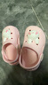 牧童儿童拖鞋夏男宝宝洞洞鞋软底女童卡通洗澡婴幼儿家居鞋萌兔粉170 实拍图