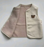 巴拉巴拉童装加绒马甲2025冬装婴儿背心羊羔绒两面穿宝宝外套209425101203 实拍图