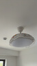 佑家（YOUKAIN） 餐厅隐形扇现代简约卧室变频吊扇灯北欧儿童房静音风扇灯 荐!36寸52wLED全光谱 不含安装 实拍图
