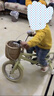 Montresor萌兽儿童自行车男孩女孩中大童3-6岁8-12岁脚踏单车香草黄 14寸  实拍图