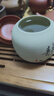 茶叶罐陶瓷密封罐家用普洱特价茶罐醒茶罐储茶罐便携旅行茶具 粗陶竹盖茶罐-静 实拍图