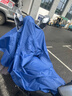法瑞纳雨衣电动车男女双帽檐雨披加大加厚电瓶车摩托车自行车骑行雨具 8XL(电动车+摩托车遮脚款）蓝色 实拍图