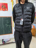 安德玛男羽绒服马甲秋冬季白鸭绒外套立领坎肩背心保暖防风轻薄款时尚潮 黑色 XL 135-150斤 实拍图