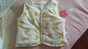 舒贝怡儿童马甲保暖婴儿衣服坎肩男女童宝宝夹棉马夹上衣外套  黄 66CM 实拍图