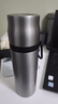 京东京造保温杯 男士女户外大容量闷茶焖泡水杯子 316不锈钢金属灰500ml 实拍图