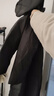 罗蒙断码处理中长款羽绒服男士加厚连帽白鸭绒休闲保暖中年爸爸冬外套 YR7805黑色  2XL (推荐155-175斤) 实拍图