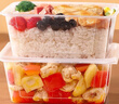美丽雅一次性饭盒方形1000ml*30套 快餐打包盒带盖食品级便当野餐盒 实拍图