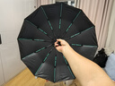 小米之家生态链同款晴雨全自动伞加强伞骨雨伞一键收放防紫外黑胶防晒遮阳 144骨-曜石黑【加大抗风暴】自动 实拍图