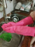 克林莱天然橡胶手套XL特大号长款越南进口防滑家务清洁厨房洗碗食品用 实拍图