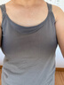 芬也（FENYE）哺乳吊带背心春秋可外穿哺乳衣带胸垫产后喂奶秋冬深灰XL 实拍图