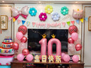 多美忆生日场景布置女孩生日气球儿童道具氛围装饰快乐桌飘装扮粉色套餐 实拍图