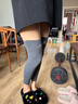 耐力克斯（NAILEKESI N）德绒护膝女关节膝盖保暖长款筒套护小腿秋冬防寒护腿老寒腿保护套 实拍图