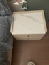 慕思（de RUCCI）床头柜 简约卧室家具岩板储物柜皮质软包收纳柜抽屉柜子 月光白-岩板皮质床头柜 510*420*505mm 实拍图