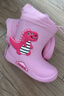 牧萌儿童雨鞋男童女童防水立体宝宝防滑耐磨卡通雨靴 粉色独角兽 19码 实拍图