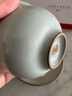 雅瓷汝窑三才盖碗茶杯茶碗 陶瓷功夫茶具手抓泡茶盖碗礼盒装纳福盖碗 汝窑纳福盖碗 实拍图