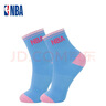 NBA袜子女士中筒休闲运动袜四季弹性袜口吸汗透气亲肤精梳棉袜5双 实拍图