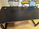 甄严选电脑桌台式家用电竞游戏桌双人办公台书桌简约书房学习桌写字桌子 加厚碳纤纹理-140*70CM【加宽】 实拍图