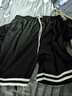 IZEXX美式运动短裤男夏季宽松篮球裤透气速干休闲五分裤子IZ56黑色L 实拍图