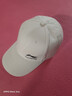 新款棒球帽子男四季通用纯棉帽速干男女百搭显脸小鸭舌帽团购定制 米白色纯棉   四季款 均码 男女同款大小可以调节53-62cm 实拍图