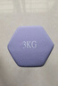 特步（XTEP）哑铃浸塑男女士健身家用锻炼器材杠铃环保手铃举重训练哑铃3kg 实拍图