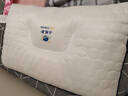 南极人（Nanjiren）乳胶枕头枕芯睡眠深度颈椎枕护颈枕睡觉专用天然橡胶成人整头抗菌 云端乳胶护颈枕圆点蓝 【中高枕】 【48x74cm一对装】【匠心品质】 实拍图
