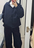 优衣库女装双面穿防风摇粒绒拉链连帽外套户外防水冬季新款479697 479697/09黑色 3XL 实拍图