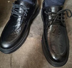 XO皮鞋男【牛皮】2025秋冬正装商务男鞋系带德比鞋西装鞋 黑色 40 实拍图