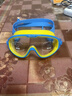 佑游儿童泳镜泳帽防水防雾大框男女游泳馆泳镜泳帽六件套6936蓝黄 实拍图