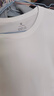 Mr.Bu布先生明星同款男士长袖T恤春秋季小白T情侣内搭打底衫纯色衣服 圆领-皓月白 L (175) 实拍图