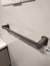 卡贝卡贝太空铝毛巾架单杆免打孔浴室毛巾杆卫生间壁挂式双杆浴巾挂杆 实拍图