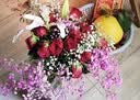 爱满（AIMAN）云南直发干花花束真花家居摆设装饰小清新客厅办公室摆件风干花束 白+粉+玫红 满天星 不带花瓶 实拍图