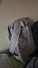 袋鼠双肩包男士大容量背包女初高中书包大学生通勤电脑包旅行包 银灰色 实拍图