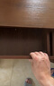 立太（LEADTEK）实木餐边柜一体靠墙柜子新中式茶水柜储物柜厨房收纳柜客厅置物柜 【实木】83cm深胡桃色 实拍图