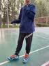 安踏儿童篮球鞋水泥大魔王防滑耐磨青少年实战专业运动鞋男大童6-12岁 【防水革面】古苔绿/石黛蓝1103-4 37 脚长23.5cm 实拍图