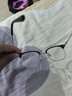 蔡司（ZEISS）镜片近视眼镜男纯钛合金眉线半框变色防蓝光辐射散光眼睛可配度数 黑银框-0度清底防蓝光平光镜（8仓发货） 实拍图