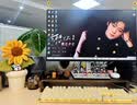 雕山虫实木电脑显示器增高架屏幕垫高底座支架加高桌面键盘收纳置物架子 小号黑胡桃色长50宽20高7 实拍图