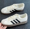 adidas「T头鞋」VL COURT复古休闲板鞋德训鞋男女阿迪达斯轻运动 汉玉白/黑色/树脂黄   39 实拍图