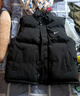 断码新款羽绒服马甲男女同款潮牌大码保暖情侣棉马夹坎肩百搭外套 黑色白鸭绒 XL 适合100到120斤穿男女同款 实拍图