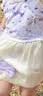 迪士尼儿童泳衣女童连体式女孩宝宝6-12岁游泳衣D35042香芋紫130 实拍图