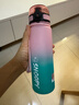 史努比（SNOOPY）运动水杯女 夏季大容量高颜值户外健身便携直饮儿童塑料杯500ML粉 实拍图