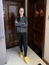 笙格儿德绒秋裤女加绒打底裤春薄绒裤内穿大码紧身线裤保暖裤子女秋冬季 黑色 L(95-115)斤 实拍图