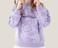 迪士尼儿童卫衣女童秋季休闲上衣中大童洋气百搭童装 Z233016紫色 150cm 实拍图