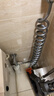 LTOT【德国】马桶喷枪伸缩2米3米5米妇洗器进水管电话线弹簧加长软管 升级PU材质防爆伸缩软管【银色】 2米（拉伸实用2米） 实拍图