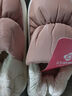 洁丽雅防水棉拖鞋男士秋冬季室内居家防滑保暖厚底踩屎感加绒全包棉鞋女 杏仁粉【防水羽绒布】 40-41 (适合39-40) 实拍图